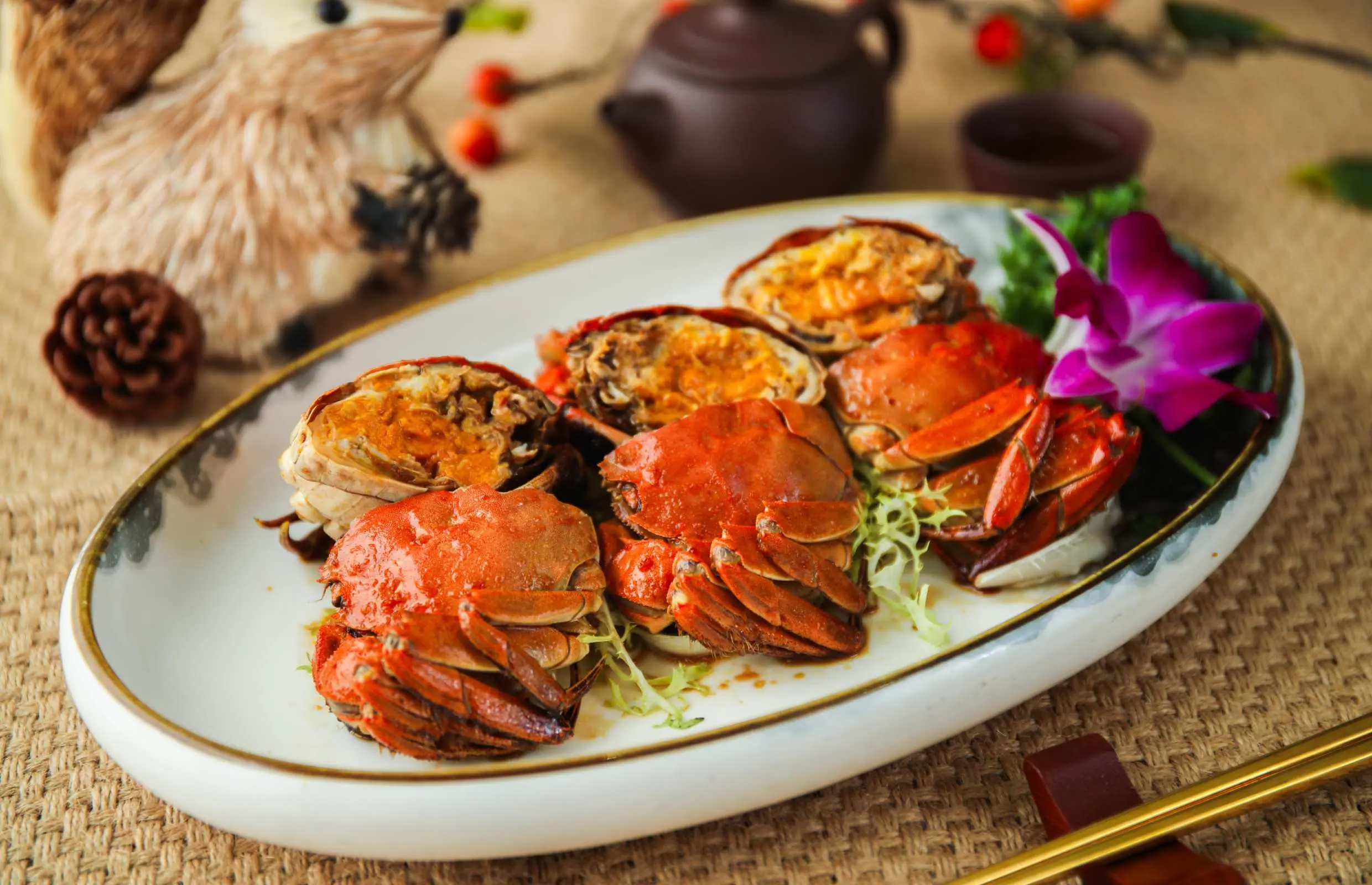 陶源酒家｜2小時任食大閘蟹&片皮鴨放題｜鮑汁扣原隻鮑魚伴椎茸｜蟹粉瀑布搭配 上海麵、窩巴、手抓餅｜蟹肉椰菜粉絲｜午、晚市堂食